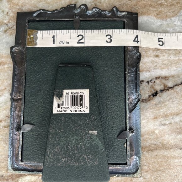 Baby Nursery Picture Frame Pewter Epoxy Desk Top 5”x3.5” Moon Sun Alphabet - Picture 8 of 11